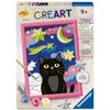 Image de Ravensburger   CreArt Kids 18x24cm   Numéro d'art   Chat Noir   Edition plâtre   Kit de Peinture par numéros   Dès 9 Ans   12023232