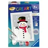 Image de Ravensburger   CreArt Kids   Numéro d'art   Bonhomme de Neige   Loisir créatif   Kit de Peinture par numéros   avec Cadre   Activité détente et créative   Dès 7 Ans   12023330
