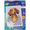 Image de Ravensburger   CreArt Kids 18x24cm   Numéro d'art   Teckel   Loisir créatif   Kit de Peinture par numéros   Activité détente et créative   Dès 7 Ans   12023336   Version française