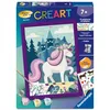 Image de Ravensburger   CreArt Kids 18x24cm   Numéro d'art   Licorne et château   Loisir créatif   Kit de Peinture par numéros   Activité détente et créative   Dès 7 Ans   12023338   Version française
