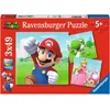 Image de Ravensburger - Puzzle Enfant - Puzzles 3x49 p - Super Mario - Dès 5 Ans - 05186