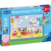 Image de Ravensburger Puzzle Peppa Double 2x12 Pièces