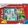 Image de Ravensburger - Puzzle Enfant - Lot de 3 Puzzles 49 pièces - Salamèche, Bulbizarre et Carapuce/Pokémon - Fille ou garçon dès 5 Ans - Puzzle de qualité supérieure - 3 Posters Inclus - Pokémon - 05586