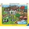 Image de Puzzle Ravensburger pour enfants - 06618 familles d'animaux - puzzle à cadre pour enfants à partir de 4 ans, avec 33 pièces