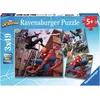 Image de Ravensburger - Puzzle Enfant - Puzzles 3x49 p - Spider-Man en Action - Marvel Spider-Man - Dès 5 Ans - 08025