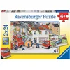 Image de Ravensburger - 08851 5 - Puzzle - Chez Les Pompiers - 2 x 24 Pièces