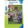 Image de Ravensburger - Puzzle 100 pièces XXL - Chaton Parmi Les Fleurs