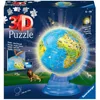 Image de Ravensburger Globe Mondial Lumineux pour Enfants à partir de 6 Ans - Puzzle 3D - 180 Pièces + Accessoires - Pas de Colle nécessaire