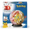 Image de Ravensburger - Puzzle 3D Ball - Pokémon - A partir de 6 Ans - 72 pièces numérotées à Assembler sans Colle - Support Inclus - Diamètre : 13 cm - 11595