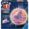 Image de Ravensburger 11843 Puzzle 3D Veilleuse, Motif Chevaux sur la Plage, 72 pièces, à partir de 6 Ans, Lampe de Chevet LED avec mécanisme de potins