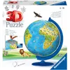 Image de Ravensburger Children’s World Globe 3D Jigsaw Puzzle for Kids age 6 Years Up - 180 Pieces - No Glue Required