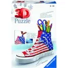 Image de Ravensburger - Puzzle 3D Sneaker - American Style - Pot à Crayons - A partir de 8 Ans - 108 pièces numérotées à Assembler sans Colle - Accessoires Inclus - 12549