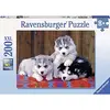 Image de Ravensburger - Puzzle Enfant - Puzzle 200 p XXL - Mignons Huskies - Dès 8 Ans - 12823