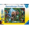 Image de Ravensburger - Puzzle Enfant - 150 pièces XXL - Eléphants de la Jungle - Fille ou garçon dès 7 Ans - Puzzle de qualité supérieure - 12901