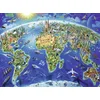 Image de Ravensburger - Puzzle Enfant - Puzzle 300 p XXL - Carte des Monuments du Monde - Dès 9 Ans - 13227