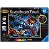 Image de Ravensburger Puzzle pour Enfants - 13710 Dragons Lumineux - Puzzle Lumineux pour Enfants à partir de 6 Ans - 100 pièces au Format XXL - Brille dans Le Noir - Rouge, Bleu, Jaune