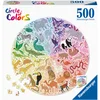 Image de Ravensburger - Puzzle Adulte - Puzzle Rond 500 pièces - Animaux (Circle of Colors) - Adultes et Enfants à partir de 12 Ans - Puzzle de qualité supérieure - 17172