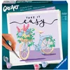 Image de Ravensburger   CreArt Format carré 20x20 cm   Take it Easy   Loisir créatif   Peinture par numéros   Adulte - Activité détente et créative   Dès 12 Ans   20099   Version française