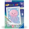 Image de Ravensburger - CreArt Kids 8x12 cm - Numéro d'art - Méduse - Kit de Peinture par numéros - Dès 7 Ans - 25500