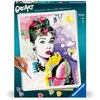 Image de Ravensburger   CreArt 30x40 cm   Adulte   Peinture par numéros   Audrey Hepburn   Activité détente et créative   25526