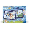 Image de Ravensburger   CreArt Junior   Numéro d'art   Bluey   Kit de Peinture par numéros   Dès 5 Ans   25573