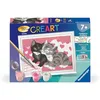 Image de Ravensburger - CreArt Kids 8x12 cm - Numéro d'art - Adorables Chatons - Kit de Peinture par numéros - Dès 7 Ans - 25577