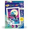 Image de Ravensburger - CreArt Kids 8x12 cm - Numéro d'art - Clair de Lune - dès 7 Ans - Kit de Peinture par numéros - avec Peinture phosphorescente - 25578