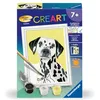 Image de Ravensburger - CreArt Kids 8x12 cm - Numéro d'art - Dalmatien - Kit de Peinture par numéros - Dès 7 Ans - 25590