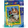 Image de Ravensburger - CreArt Kids 18x24 cm - Numéro d'art - Chat et Son Compagnon Le Papillon - Kit de Peinture par numéros - Dès 9 Ans - 25813