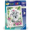 Image de Ravensburger   CreArt Kids 18x24cm   Numéro d'art   Maman Koala et Son bébé   Kit de Peinture par numéros   Dès 9 Ans   25833