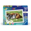 Image de Ravensburger - CreArt Kids 13x18 cm - Numéro d'art - Duo Chat et Chien - Kit de Peinture par numéros - Dès 7 Ans - 25966