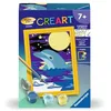 Image de Ravensburger - CreArt Kids 8x12 cm - Numéro d'art - Bébé Dauphin - Kit de Peinture par numéros - Dès 7 Ans - 25993
