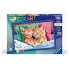 Image de Ravensburger - CreArt Kids 31x21 cm - Numéro d'art - Chatons endormis - Kit de Peinture par numéros - Dès 11 Ans - 25998