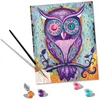 Image de Ravensburger   CreArt Grand Format 24x30 cm   Hibou rêveur   Loisir créatif   Peinture par numéros   Adulte   Activité détente et créative   Dès 12 Ans   28990   Version française
