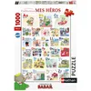 Image de Nathan - Puzzle 1000 pièces - L'abécédaire de Babar