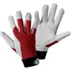 Image de Gants de protection Leipold Doehle 1706-8 Chevreau nappa avec dos de la main en interlock rouge EN 388 RISQUES MECANIQUES 2112 Taille 8 (M)