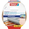 Image de tesa Ruban Adhésif pour Sols sans Traces - Ruban Adhésif Double Face pour Tapis, Sols en PVC et Moquettes - Adhésif Renforcé en Textile, 10 m x 50 mm