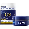 Image de NIVEA Q10 Power Soin de Nuit Raffermissant (1x50 ml), crème anti rides avec Q10 Pur & Acide Hyaluronique, soin anti-âge booster de collagène, crème hydratante visage tous types de peaux (Lot de 2)