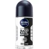 Image de NIVEA MEN Déodorant Bille Invisible For Black & White Power (1 x 50 ml), déodorant homme anti-traces blanches et jaunes, anti-transpirant aisselles protection 72 h