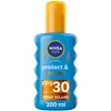 Image de NIVEA SUN Spray solaire activateur de bronzage Protect & Bronze FPS 30 (1 x 200 ml), huile solaire avec protection UVA/UVB pour un hâle naturellement bronzé