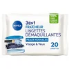 Image de NIVEA - Visage & Yeux Fraîcheur 100% fibres végétales peaux normales Démaquillant yeux 20 pieces female