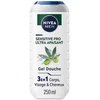 Image de NIVEA - Gel douche 3en1 apaisante visage corps&cheveux Huile Graines de Chanvre peaux sensibles 250 ml male