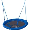 Image de HUDORA Balançoire Nid 90 - Balançoire nid en plastique bleu pour jusqu'à 100kg - Balancelle suspendue de 90cm de diamètre pour intérieur & extérieur