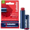 Image de LABELLO Caring Beauty Rouge FPS 30 (1 x 5,5 ml), Stick à lèvres au beurre de karité et huile d’amande, Baume à lèvres à la couleur rouge vibrante pour 24 H d’hydratation