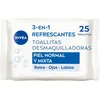Image de NIVEA Refreshing Makeup Remover Wipes (1 x 40 pcs), Makeup Remover Wipes for Normal and Combination Skin, Wet Wipes for Face, Eyes, Lips and Neck