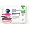 Image de NIVEA Lingettes démaquillantes douces (1 x 25 unités), lingettes démaquillantes pour peau sèche et sensible, lingettes humides pour le visage, les yeux, les lèvres et le cou (Lot de 2)