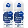Image de NIVEA - Bille Féminin Derma Control Restore - Déodorant Femme 72H Anti-Transpirant Aisselles - Anti-Irritations - Acide Hyaluronique & Vitamine E - 0% Alcool - Peaux Sensibles - 50 ml (Lot de 2)