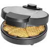 Image de Clatronic WA 3492 Gaufrier revêtement anti-adhésif noir, acier inoxydable