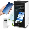 Image de Clatronic climatiseur mobile CL 3716, Amazon Alexa et Google Assistant ; refroidissement 3 en 1, déshumidificateur, ventilateur, avec tuyau d'évacuation, télécommande, 9000 BTU, noir/blanc.