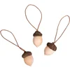 Image de Rayher 46292000 Gland décoratif avec pendentif   6 Pièces, 2 x 3,5 cm   Naturel